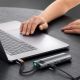 14. Baseus Metal Gleam Series multifunktionaler USB HUB 7in1 Typ C HDMI TF PD Kartenleser grau (WKWG020113)