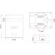 2. ALANTEC Aufputz-Buchse STP Kat. 5e 1xRJ45 GN005 (weiß)