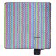 8. METEOR PICKNICKDECKE 200x200 cm XXL Zickzack mehrfarbig