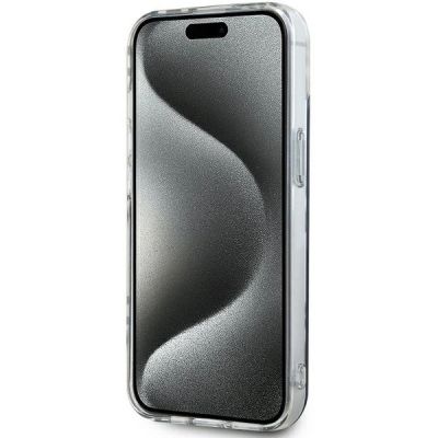5. DKNY IML Checkered Mono Pattern Hülle für iPhone 15 Plus / 14 Plus – Schwarz