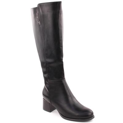 14. Damenstiefel mit Absatz, gefüttert, schwarz Jezzi MR2481-3
