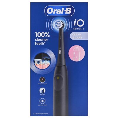 22. Oral-B iO2 Schwarze elektrische Zahnbürste