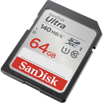 5. 64 GB SanDisk SDXC UHS-I 140 MB/s SD-Karte