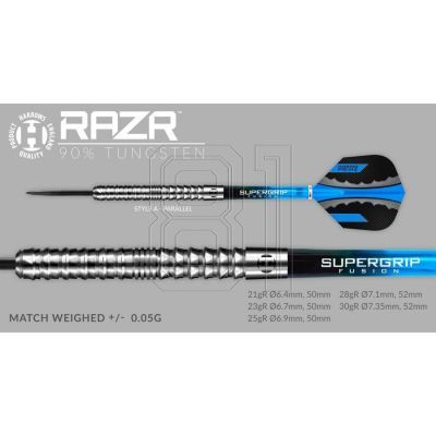 15. Harrows Razr 90 % Steeltip-Dartpfeile HS-TNK-000013377