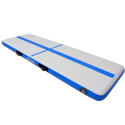 8. AIR TRUCK GYMNASTIKMUTTERMATTE AKROBATIKPLATZ 300X100X15CM ELEKTRISCHE PUMPE BLAU