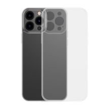 Baseus Frosted Glass Case Cover für iPhone 13 Pro Max Hardcover mit Gelrahmen Transparent (ARWS000202)