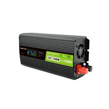 Green Cell LCD-Wechselrichter 12V/230V 500W/1000W Reiner Sinus INVGC12P500LCD