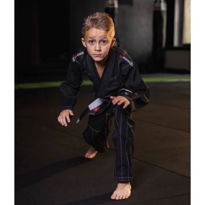 4. BJJ Kimono / GI für Kinder Schwarz + GRATIS Gürtel - X-SERIES M0