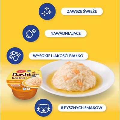 11. INABA Dashi Delights Huhn – Leckerli für Katzen – 70 g