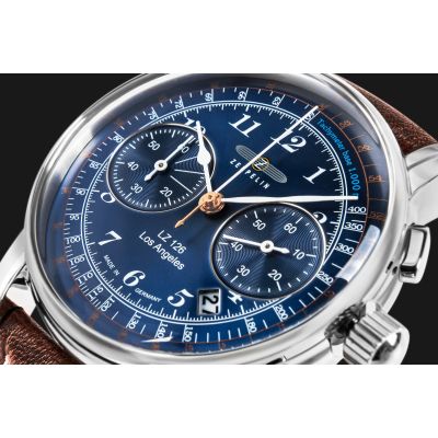 4. Herrenuhr ZEPPELIN Los Angeles LZ 126 7614-3 + BOX