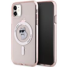 Karl Lagerfeld IML Choupette MagSafe Hülle für iPhone 11 / Xr – rosa