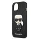 6. Karl Lagerfeld Saffiano Ikonik Karl's Patch Case für iPhone 13 mini - Schwarz