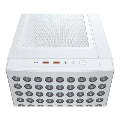 12. Cougar Midi-Tower Airface ECO Hülle, ARGB, Weiß