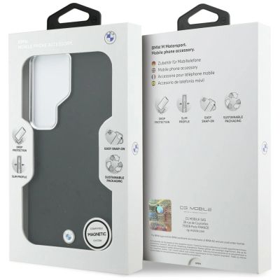 8. BMW Metall-Logo MagSafe Hülle für Samsung Galaxy S26 Ultra - Schwarz