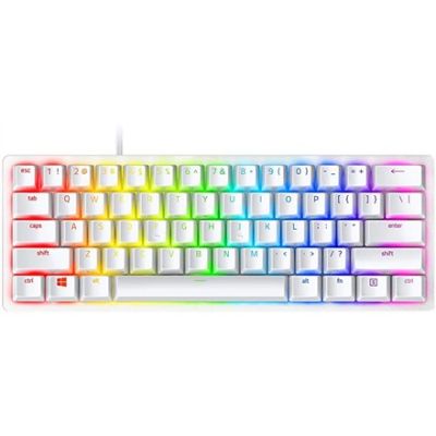 6. Razer Huntsman Mini-Tastatur Gaming USB QWERTY Amerikanische/Internationale Tastatur Weiß