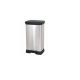 CURVER ABFALLBEHÄLTER MIT PEDAL 50L / IML METALLIC