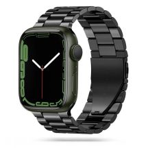 Tech-Protect Edelstahlarmband für Apple Watch 4 / 5 / 6 / 7 / 8 / 9 / SE / Ultra 1 / 2 (42/44/45/49 mm) – Schwarz