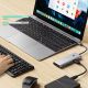 8. Tech-Protect HB04 HUB Adapter 9in1 USB-C + USB2.0 + USB3.0 + HDMI 4K 60Hz + SD/TF + PD100W + AV3.5 - grau