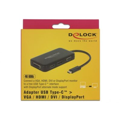 3. DeLOCK 63929 USB 2.0 Typ-C Dockingstation Schwarz