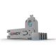Lindy 40452 Port Blocker Port Blocker + USB Typ-A Dongle Blau Acrylnitril Butadien Styrol (ABS) 5 Stück.
