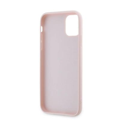 7. Karl Lagerfeld Diagonal Quilted Script Hülle für iPhone 11 / Xr – Rosa