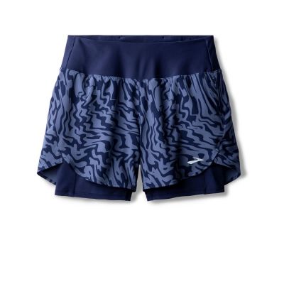 3. Damen Chaser 5" 2-in-1 Short 2.0 Marineblaue Laufshorts