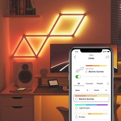 4. Nanoleaf Lines Starter-Kit (9 Paneele)