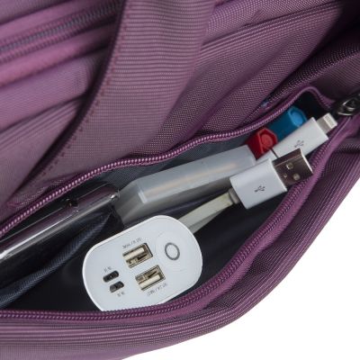 8. Rivacase Central 33,8 cm (13.3") Aktentasche, Violett