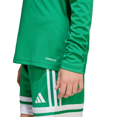 8. adidas Squadra 25 Langarm-T-Shirt für Kinder, Grün, JN7491