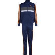 adidas Seasonal Essentials Tiberio 3-Streifen Marineblauer Kinder-Trainingsanzug KZ0148