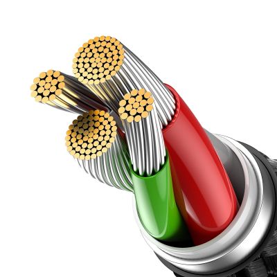 6. Baseus Glimmer Series Kabel USB-A - Lightning 480Mb/s 2.4A 2m schwarz