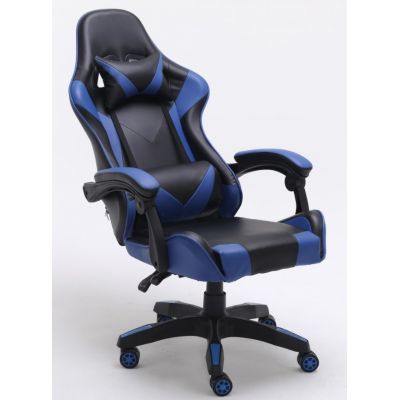 REMUS BLAUER DREHBARER GAMING-STUHL