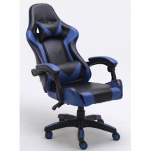 REMUS BLAUER DREHBARER GAMING-STUHL