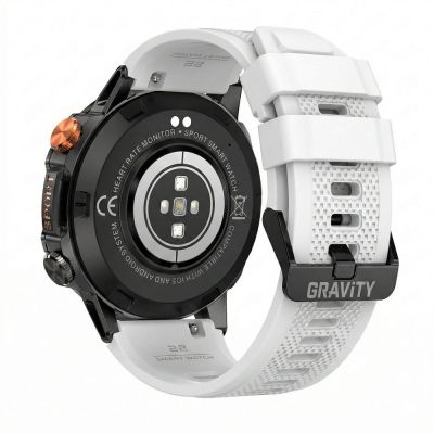 8. Smartwatch Gravity Black 2 Armbänder GT20-8