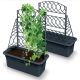 8. BLOMA GRAUER STEINBLUMENTOPF MIT PERGOLA