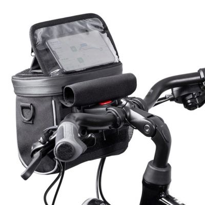 6. Wozinsky Lenkertasche Fahrrad-Umhängetasche Schwarz (WBHBB-01)