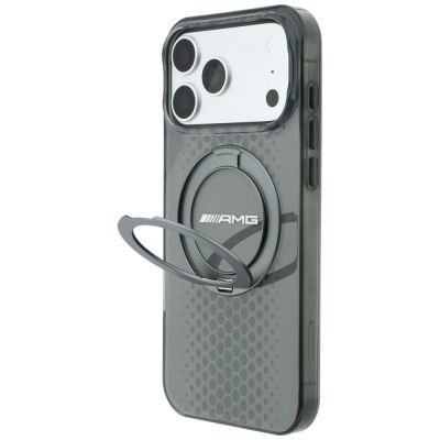 2. Mercedes AMG IML Doppellagige Urban Line Hülle mit Ringständer und MagSafe für iPhone 18 Pro Max / 17 Pro Max – Grau