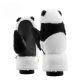 Qunature Panda Skihandschuhe für Kinder und Erwachsene, Größe S – Schwarz/Weiß