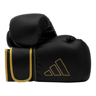 21. adidas HYBRID 80 ADIH80 Boxhandschuhe schwarz gold