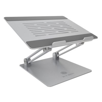 2. ICY BOX IB-NH300 Laptopständer Silber Aluminium Silikon 43,2 cm (17") 3 kg 15 cm