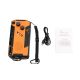 15. Extralink Solar-Notfallradio mit Kurbeldynamo-Powerbank (4000 mAh) und SOS-Taschenlampe SR-4000, tragbar, analog, Schwarz/Orange