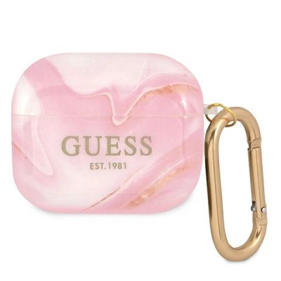 Guess GUA3UNMP AirPods 3 Cover Pink/Pink Marble Collection