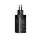 5. Joyroom JR-TG10 65W GaN 2x USB-C + USB-A Wandladegerät mit 100W USB-C - USB-C 1,2m Kabel - schwarz