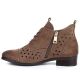 3. Damen-Stiefeletten aus durchbrochenem Wildleder, dunkelbeige, Filippo 58620