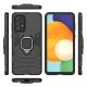 5. Ring Armor Tough Hybrid Case Cover + Magnethalter für Samsung Galaxy A73 schwarz