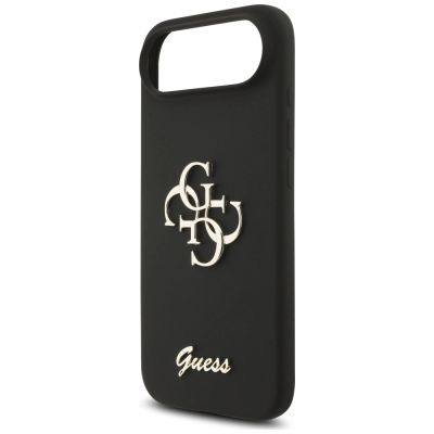 6. Guess Silikonhülle „Big 4G Script“ für iPhone Air – Schwarz