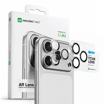 7. AmazingThing Saphir-Kameraglas für iPhone 17 Pro / Pro Max – mit schwarzem Rahmen