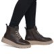 6. Braune Keilstiefeletten aus Leder für Damen, Modell Rieker 70405-25