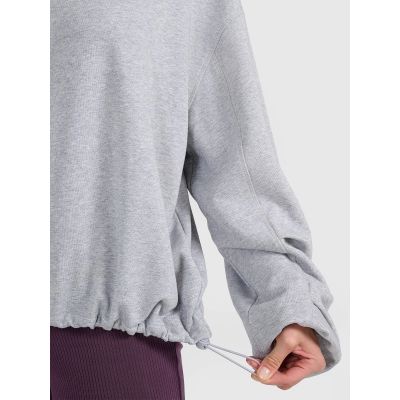 6. Damen-Sweatshirt mit Kapuze, offen, 4F 4FRAW25TSWSF2462-26M