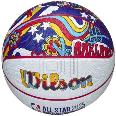 3. Wilson 2025 NBA All Star Miniball Basketball WZ3020201XB